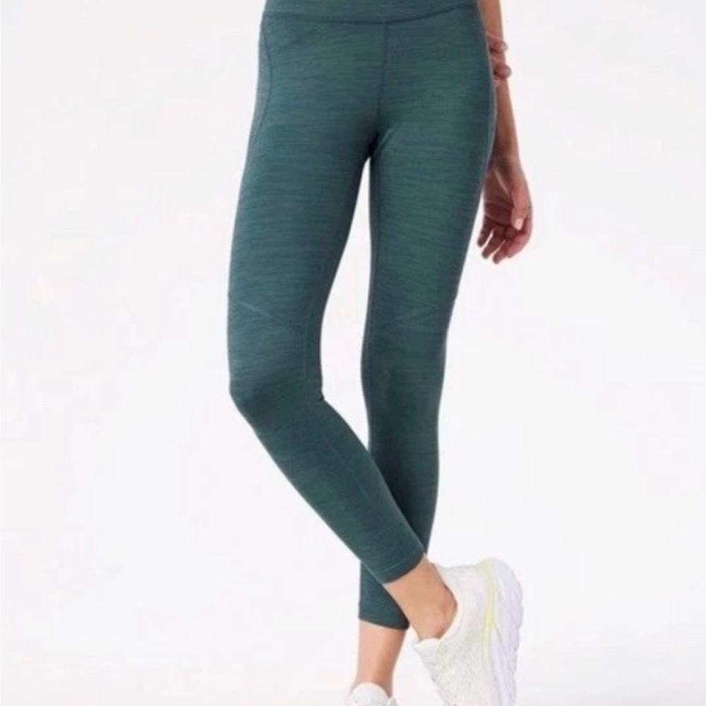 Outdoor Voices TechSweat Core 3/4 Leggings M Evergreen High Rise Crop Running